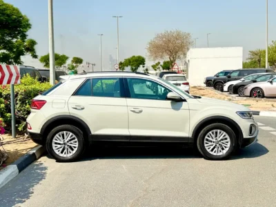 2024 Volkswagen T-Roc Life 1.4 Litres 4 Cylinders Petrol Engine White Black Crossover GCC