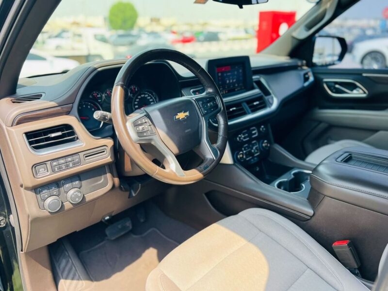 2021 Chevrolet Tahoe LS Naturally aspirated 5.3-litre V8 Petrol Engine Black Beige SUV GCC