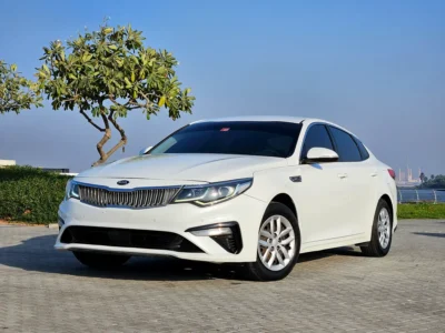 2020 Kia Optima EX Premium 4 Cylinders Petrol Engine White Beige Family Sedan GCC Specs