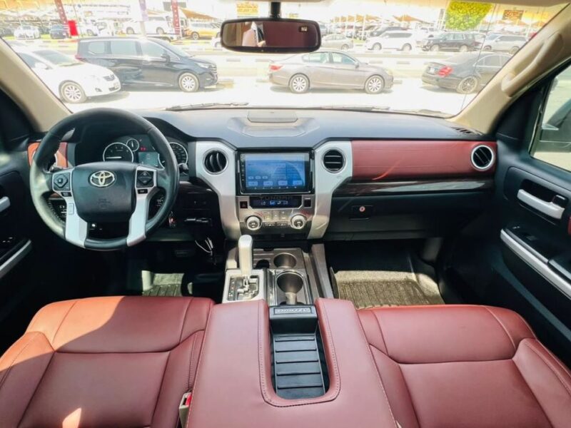 2015 Toyota Tundra STANDARD 5.7 Litres 8 Cylinders Petrol Engine White Red Pickup Truck