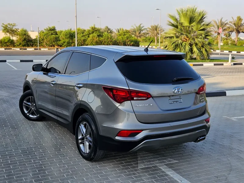 2018 Hyundai Santa Fe Comfort 4 Cylinders Petrol Engine Silver Grey SUV American Specs