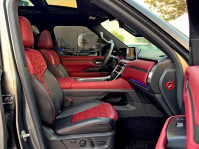 2025 Nissan Patrol LE Platinum City 6 Cylinders Petrol Engine Grey Red SUV GCC Specifications