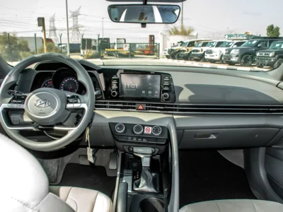 2023 Hyundai Elantra Smart 4 Cylinders Petrol Engine White Beige Sedan GCC Specs