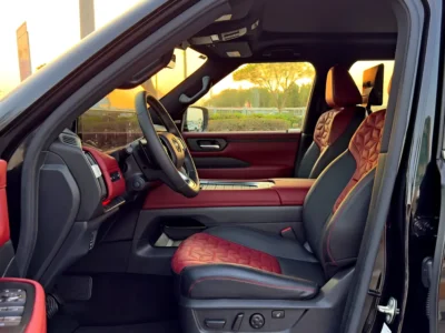 2025 Nissan Patrol LE Platinum 6 Cylinders Petrol Engine Black Red SUV GCC Specifications