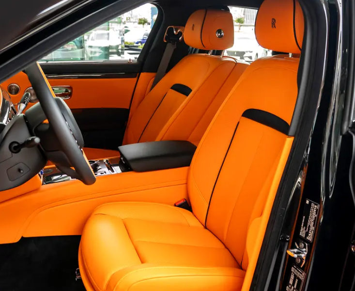 2026 Rolls-Royce Ghost Black Badge Twin-Turbocharged V12 Engine Black Orange Sedan GCC