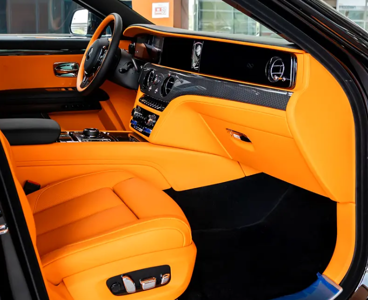 2026 Rolls-Royce Ghost Black Badge Twin-Turbocharged V12 Engine Black Orange Sedan GCC